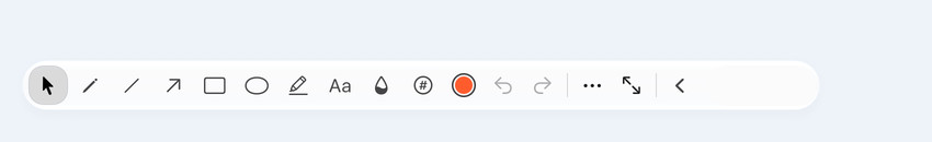 The open island under a selection, with the arrow tool armed and its width lobe; its Copy button takes the accent colour picked below