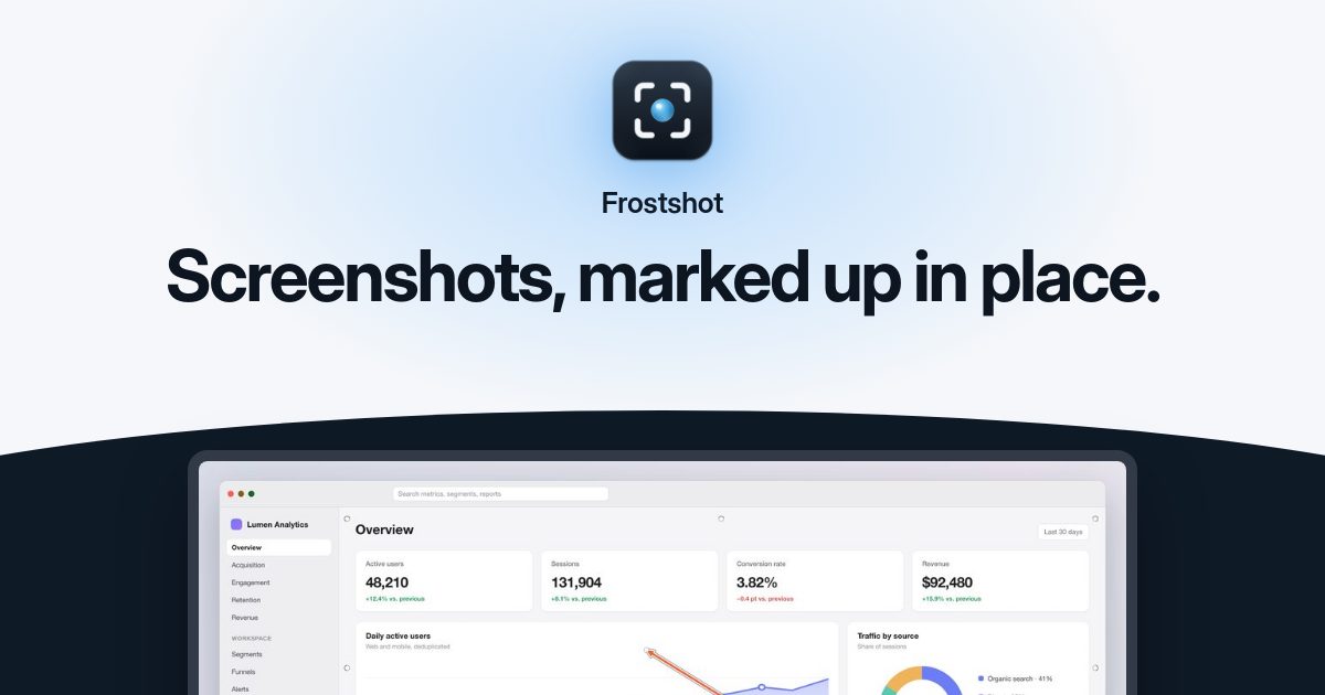 I built Frostshot, a small Mac screenshot app: press Enter to copy, OCR, and auto-blur for sensitive